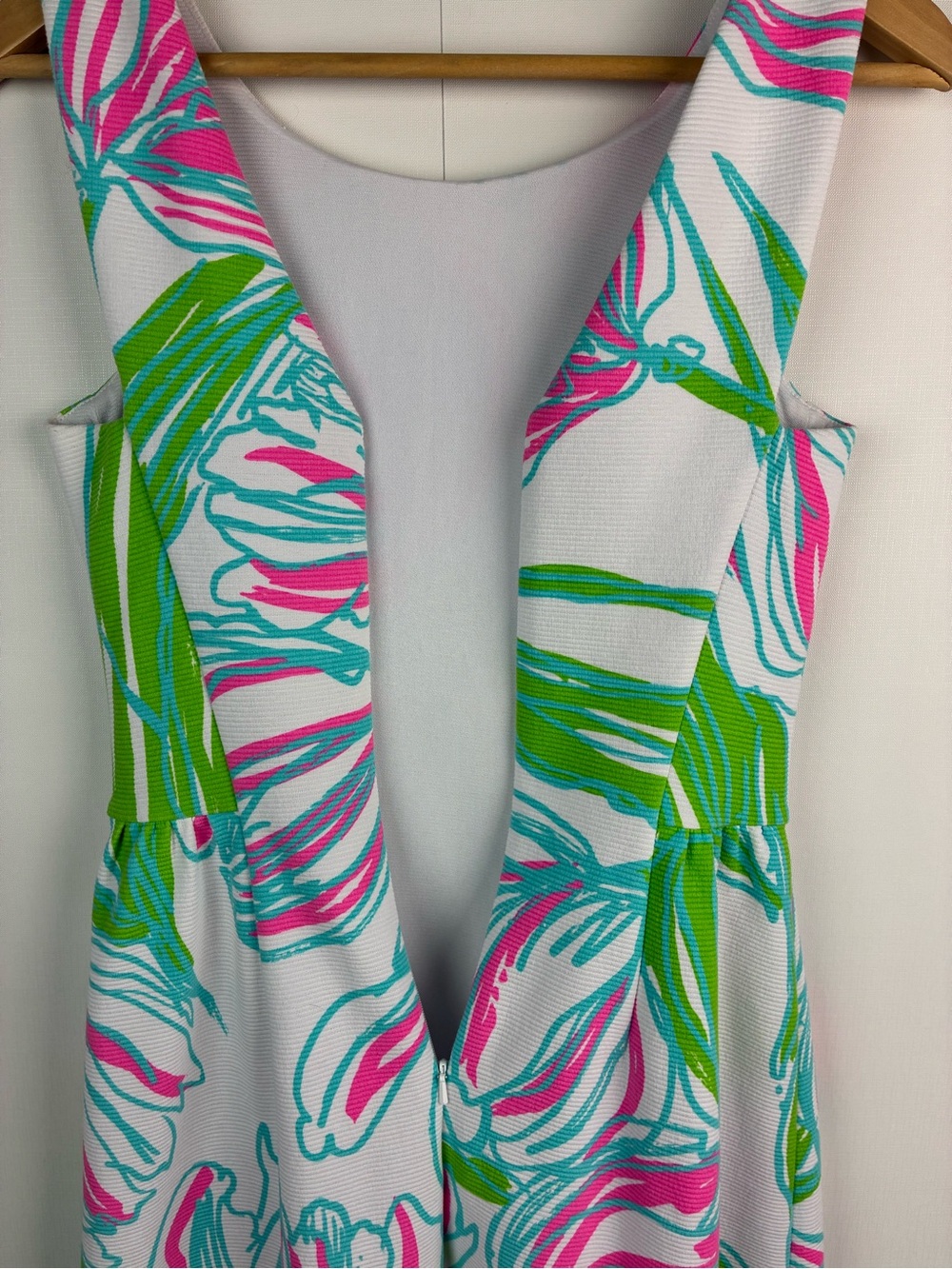 Lilly Pulitzer Bella Resort White Ring The Bellboy Dress Pink Green Casual XS - Picture 6 of 8